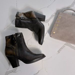 Business in the front; party in the back. NWT Vegan Leather Nine West Booties